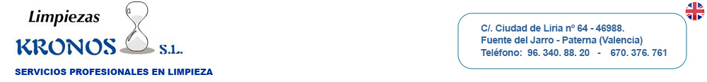 empresa limpiezas Valencia.Limpiezas Kronos