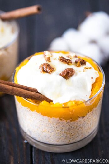 Pumpkin Pie Chia Pudding – ( Paleo, Keto, Low Carb, Dairy-Free)
