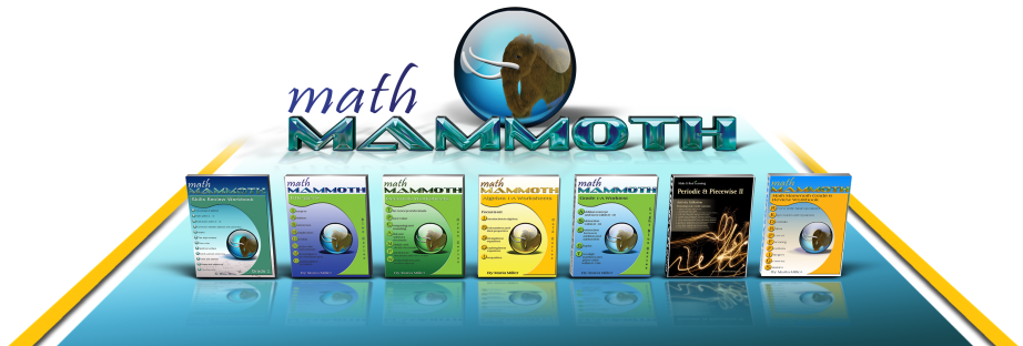Math Mammoth book covers