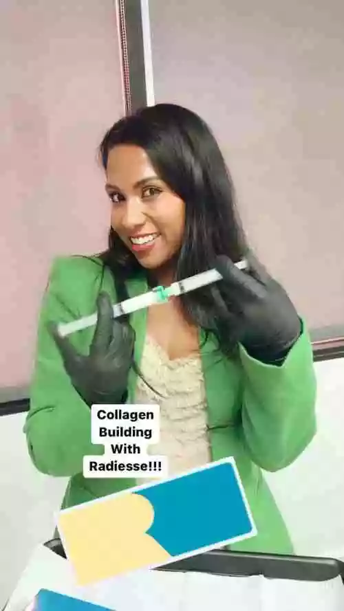 Radiesse is an injectable filler used to plump wrinkled or folded areas of the skin, most often on the face.