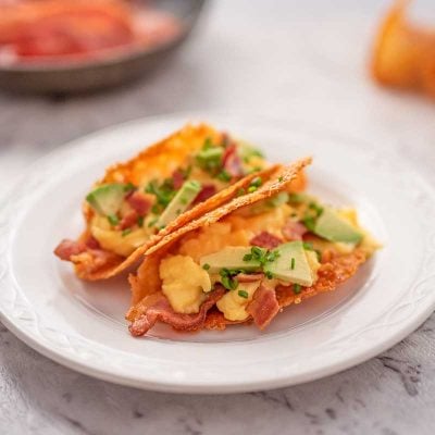 Keto Breakfast Tacos Recipe &ndash; With Scrambled Eggs and Bacon