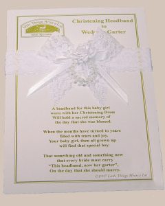 Christening Headband to Wedding Garter - AHEAD2