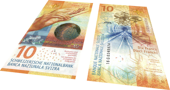 Switzerland 10 Franc banknote