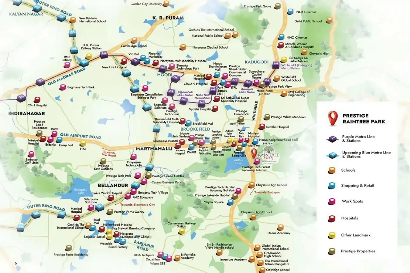 Prestige Raintree Park Location