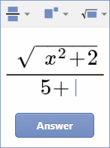 Get homework help with Mathway!