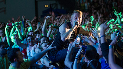 crowd at a music concert