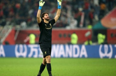 Alisson Becker boasts an incredible clean sheet stat in key games