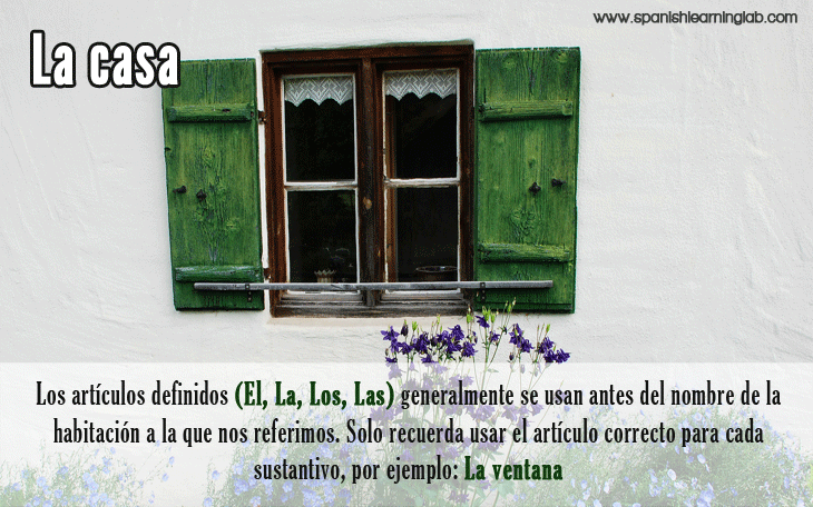 Rooms and parts of the house in Spanish