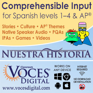 A comprehendible input curriculum from Nuestra Historia.