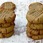 keto peanut butter cookies on a flat surface