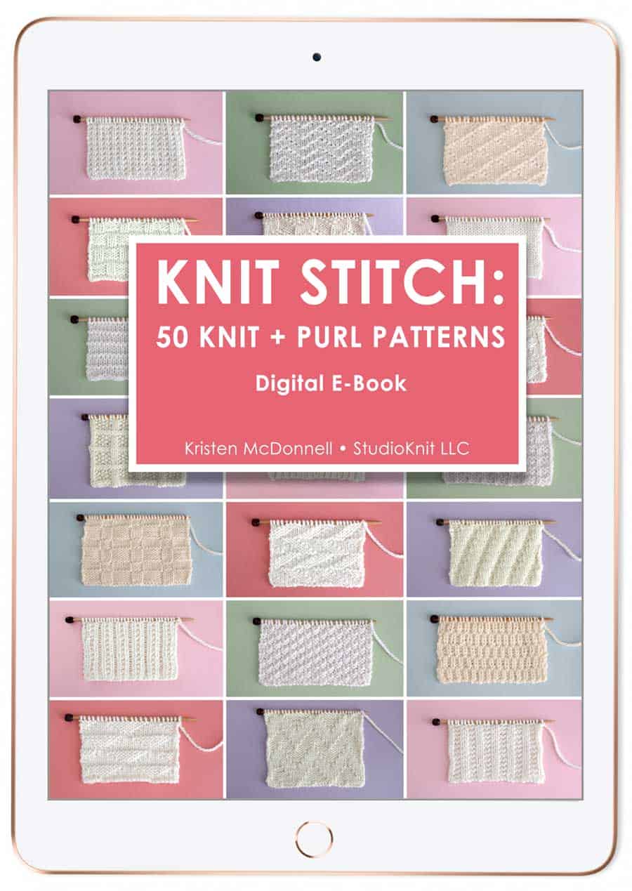 Knit Stitch Pattern E-Book by Studio Knit