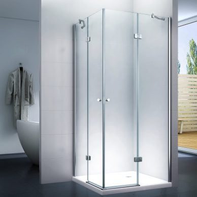 Kabina prysznicowa uchylna z drzwiami uchylnymi