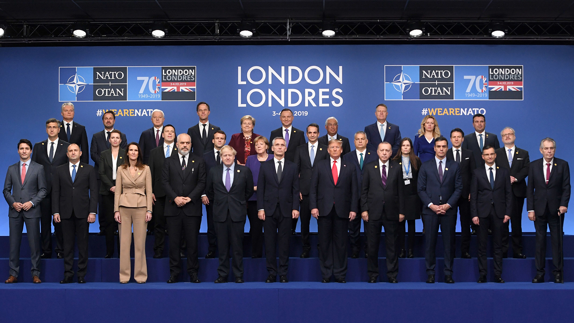 Gruppenfoto der Teilnehmer des NATO-Gipfels in London