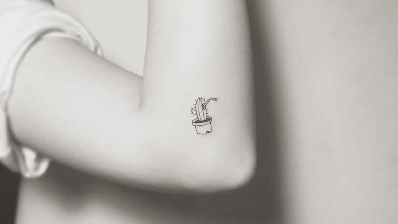 Tatuajes peque&ntilde;os de cactus