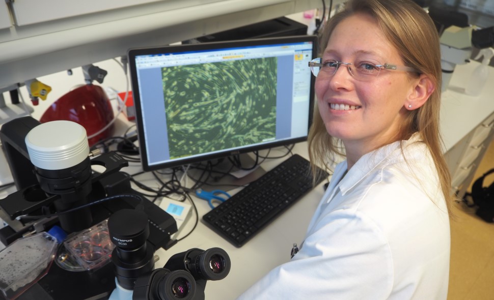 Eili Tranheim Kase ved Farmasøytisk institutt vil trappe opp kampen mot parhestene overvekt og diabetes. Foto: Bjarne Røsjø/UiO