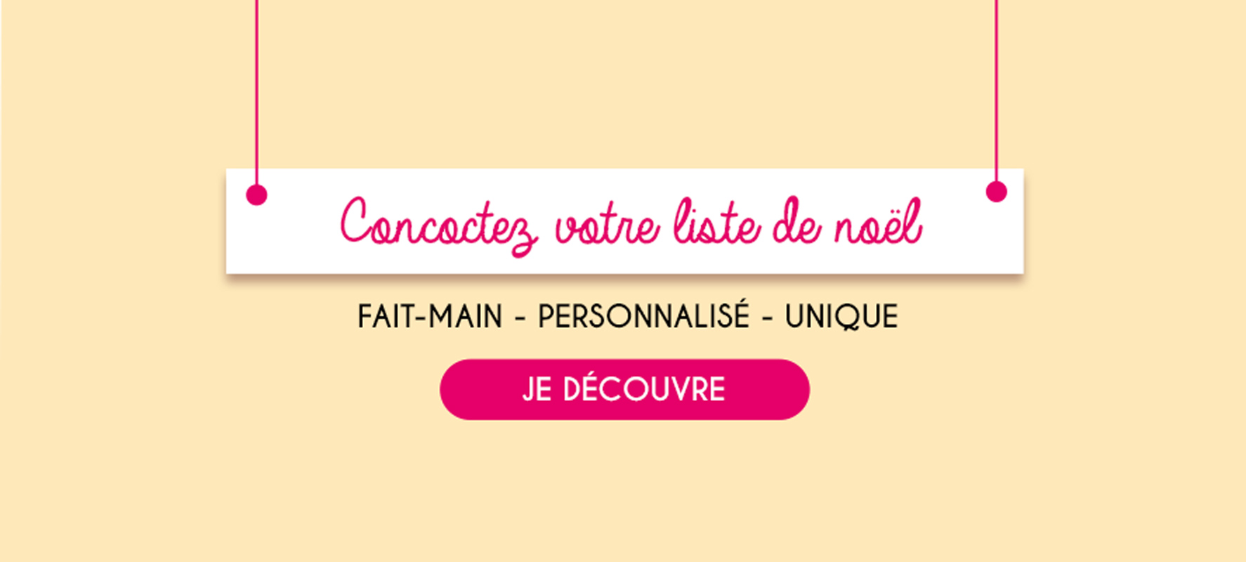 Bannière de Noël, liste idées cadeaux pour noël