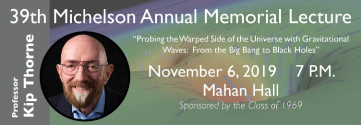 Image for PROFESSOR KIP THORNE TO DELIVER USNA'S ANNUAL MICHELSON LECTURE