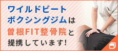 ワイルドビートボクシングジムは、曽根FIT整骨院と提携しています。