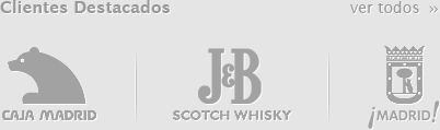 Clientes Destacados: Caja Madrid, JB, Madrid Global