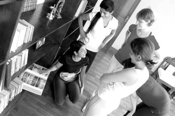 Collection of books at Goa Yoga Institute