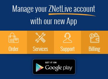 ZNetLive - Best Web Hosting Mobile App