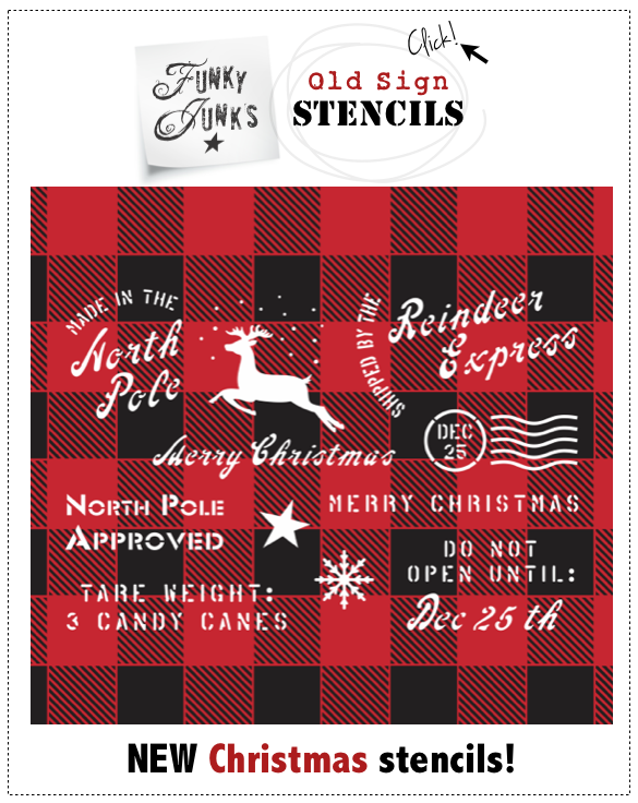 New Stencils Designs! Funky Junk's Old Sign Stencils