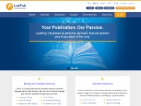 Desktop screenshot for letpub.com
