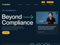 Desktop screenshot for aptible.com