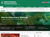 Desktop screenshot for merckvetmanual.com