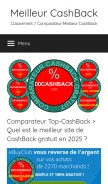 How 00cashback.com looks like on a mobile device such as an iPhone.