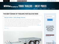 Desktop screenshot for elitetrailers.co.nz