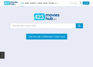 How 0123movieshub.to looks like on a tablet such as an iPad.