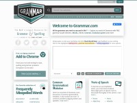Desktop screenshot for grammar.com