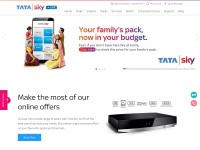 Desktop screenshot for tatasky.com