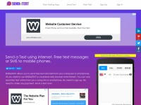 Desktop screenshot for sendatext.co