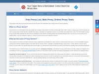 Desktop screenshot for proxynova.com