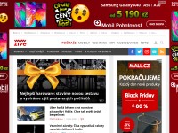 Desktop screenshot for zive.cz
