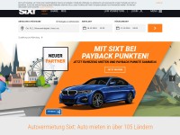 Desktop screenshot for sixt.at