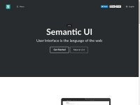 Desktop screenshot for semantic-ui.com