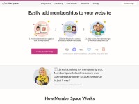 Desktop screenshot for memberspace.com
