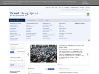 Desktop screenshot for oxfordbibliographies.com