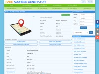 Desktop screenshot for fakeaddressgenerator.com