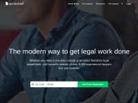 Desktop screenshot for upcounsel.com