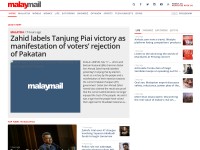 Desktop screenshot for malaymail.com