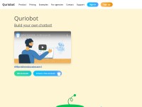 Desktop screenshot for quriobot.com