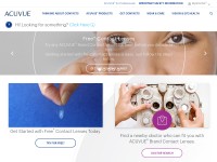 Desktop screenshot for acuvue.com