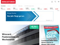 Desktop screenshot for deraktionaer.de
