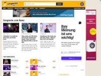 Desktop screenshot for songtexte.com