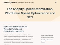 Desktop screenshot for mypagespeed.com