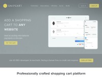 Desktop screenshot for snipcart.com